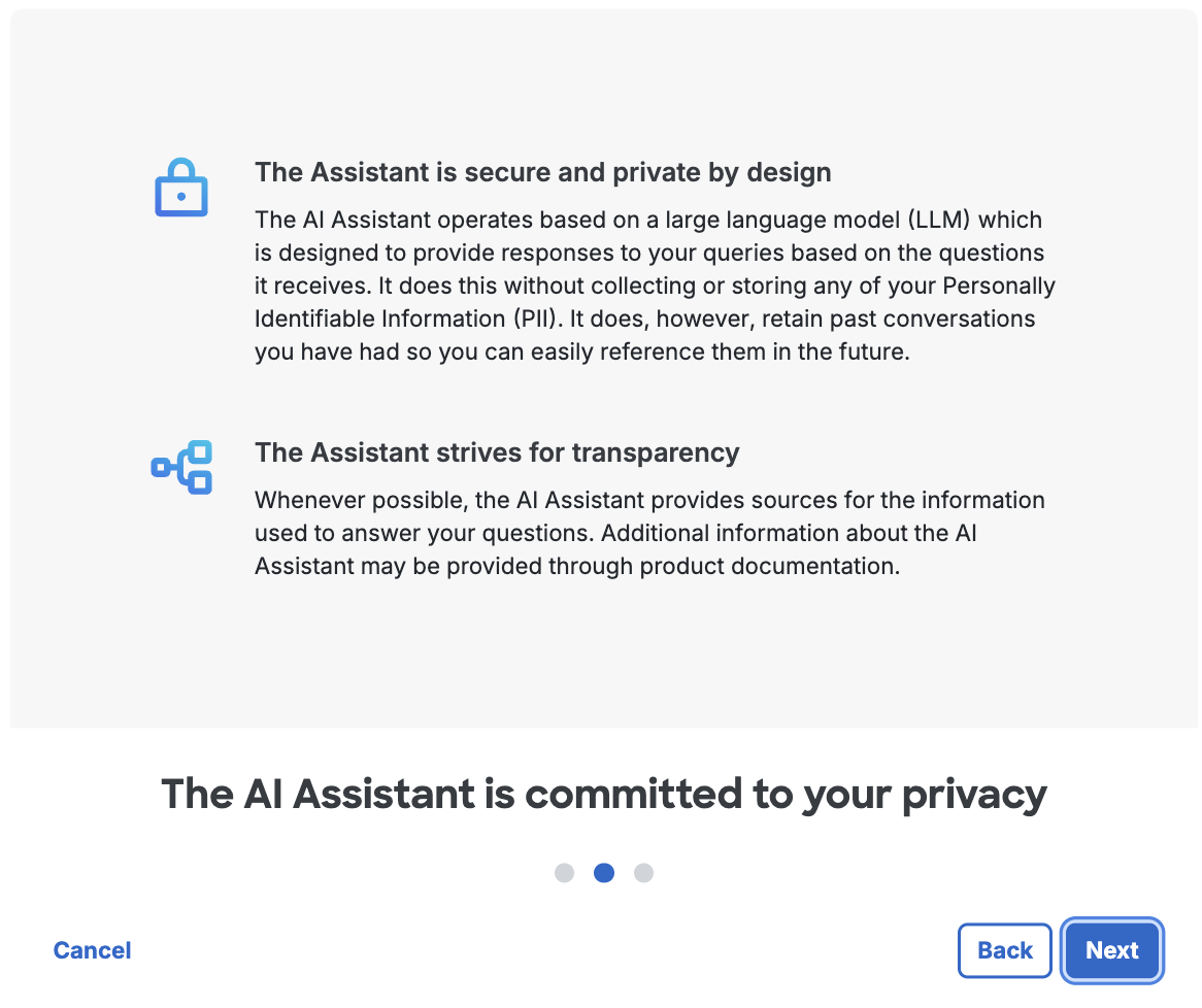 AI Assistant Privacy Commitment