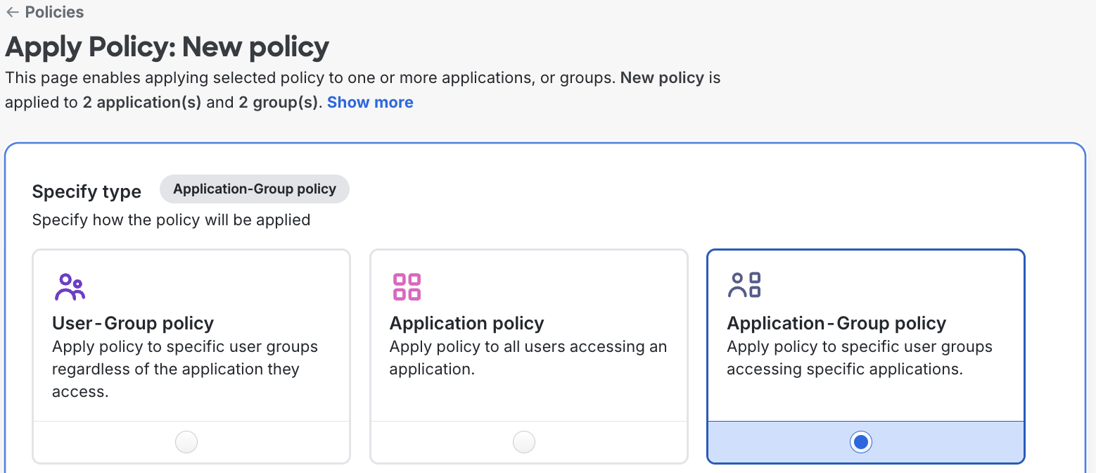 Apply Custom Application Group Policy