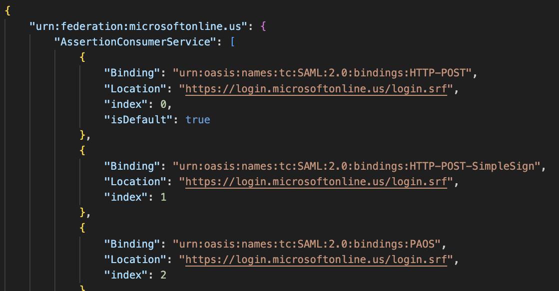Edit the Duo JSON for GCC High