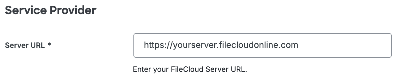 Duo FileCloud Server URL