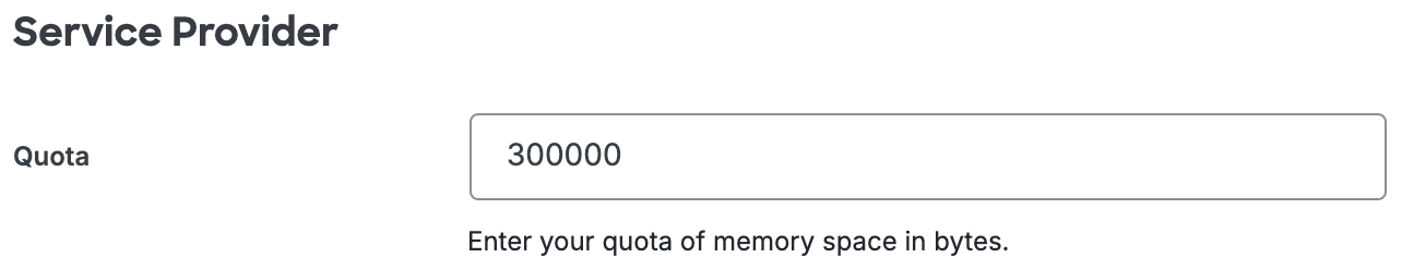 Duo Nextcloud Quota Field