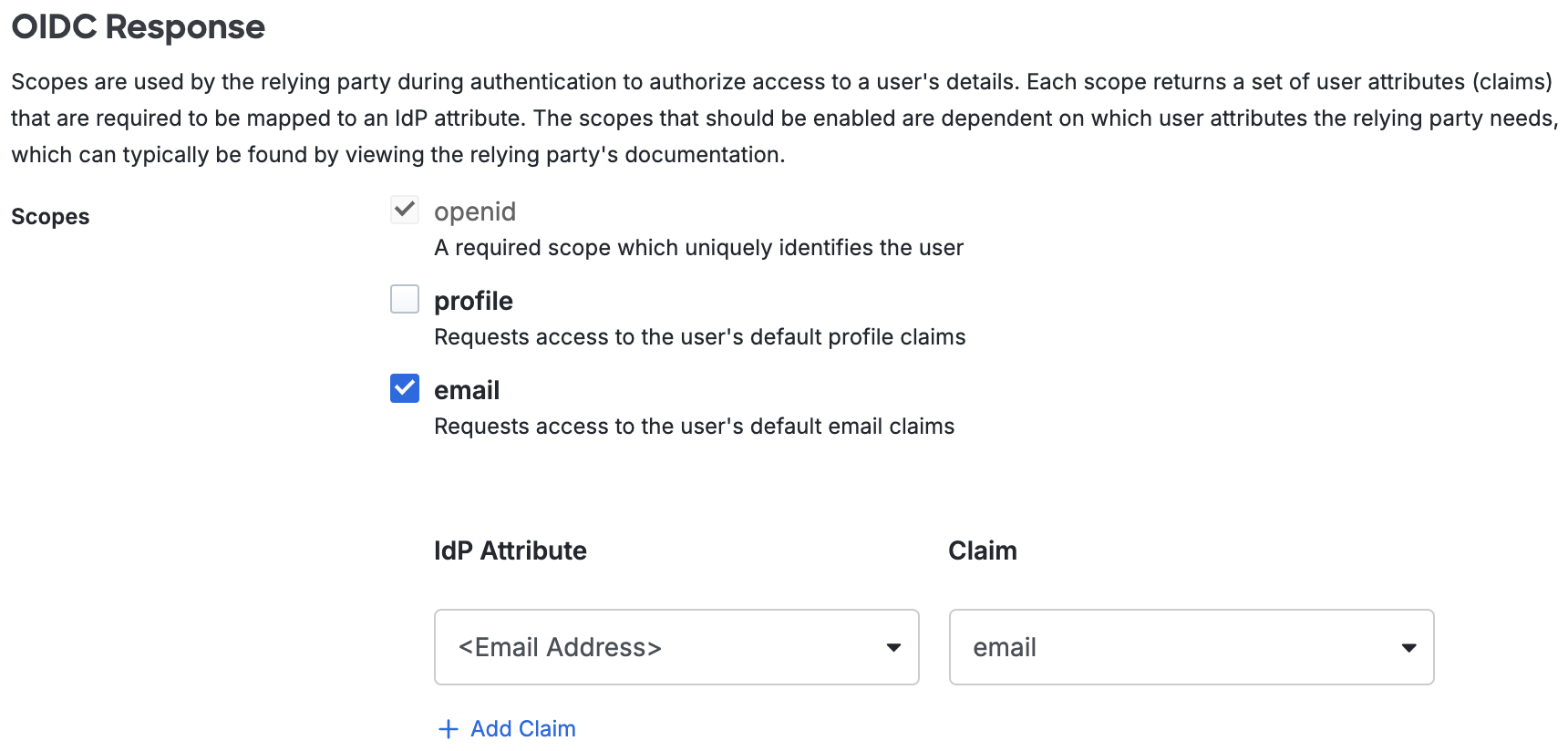 Duo Databricks OIDC Response Section
