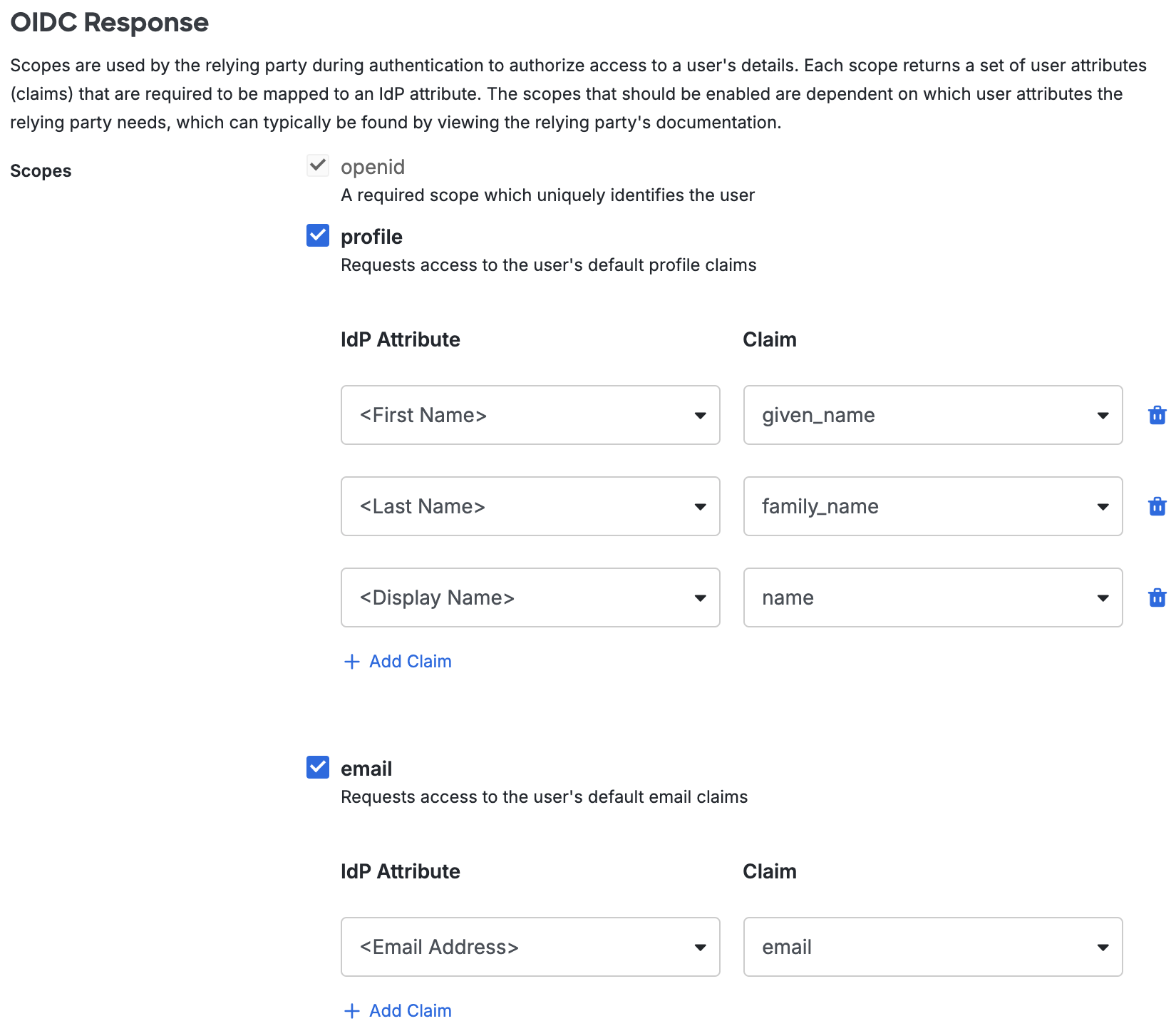 Duo TestRail OIDC Response Section