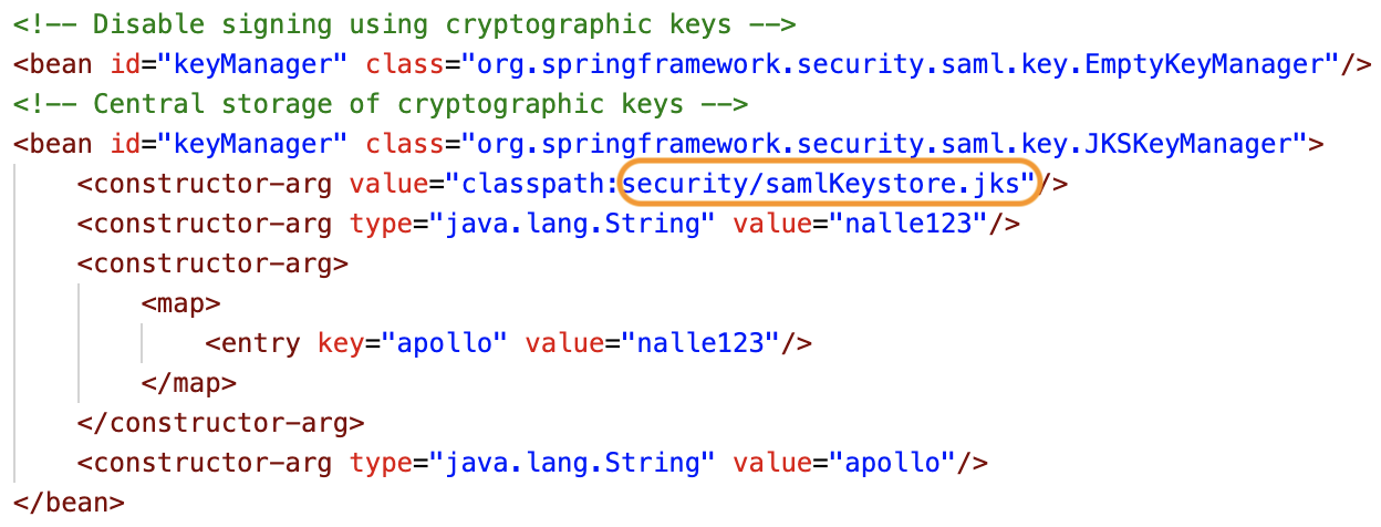Sakai Certificate File Path