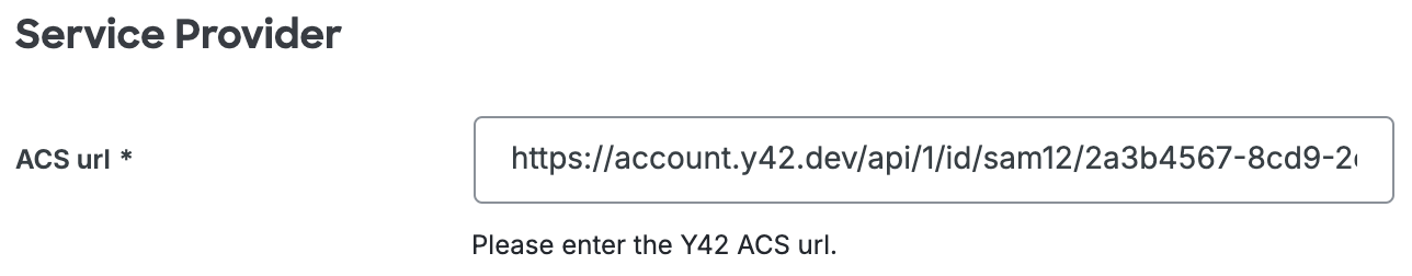 Duo Y42 ACS URL