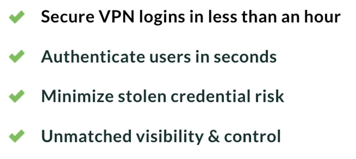 Checklist for securing vpn with Duo Single Sign-On SSO
